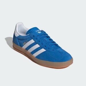 Adidas Gazelle Suede Sneaker in Blue with White Stripes- Sz 6.5 NEW!!